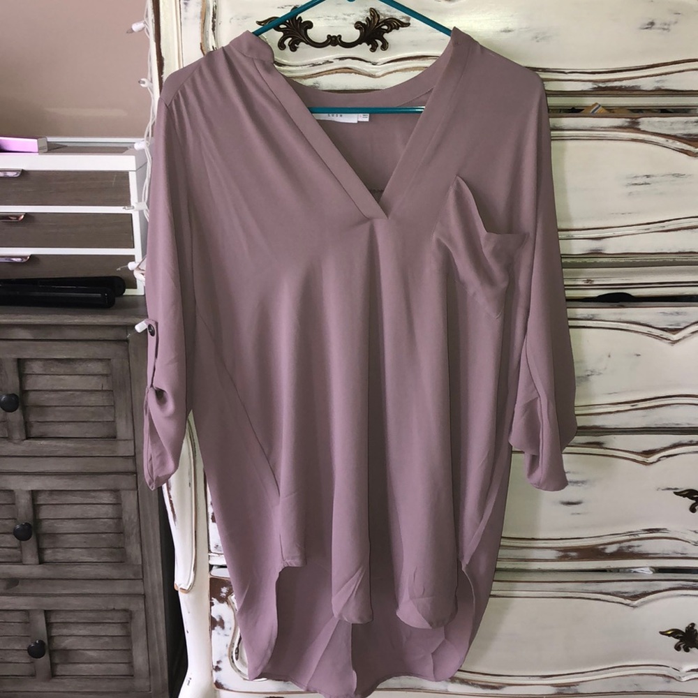 lavender blousey dress